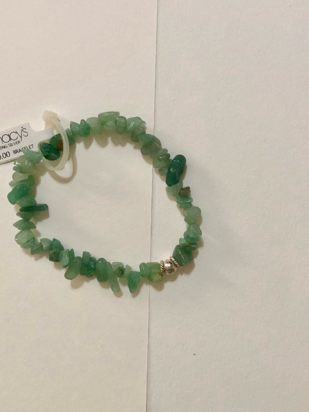 Jade Beaded Stretch Bracelet - Picture 2 of 4